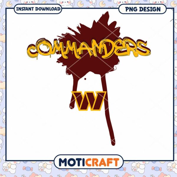 Commanders WV PNG Design, Instant Download