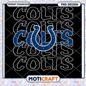 Colts Themed PNG Design for Instant Download Sports Lovers