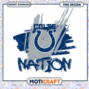 Colts Nation PNG Design Instant Download
