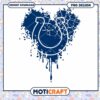 Colts Heart Splatter PNG Design