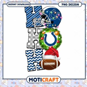 Colts Christmas PNG Sublimation Design