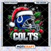 Colts Christmas Helmet PNG Design