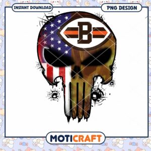 Cleveland Browns Punisher Skull PNG