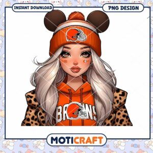 Cleveland Browns PNG Sublimation Girl