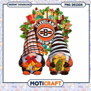 Cleveland Browns Gnomes Christmas PNG