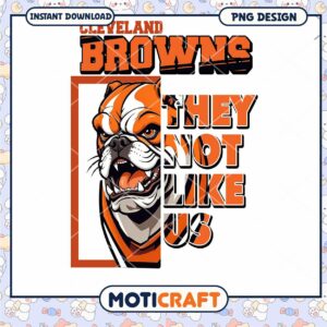 Cleveland Browns Bulldog PNG Design