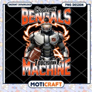 Cincinnati Bengals Robot PNG Sublimation