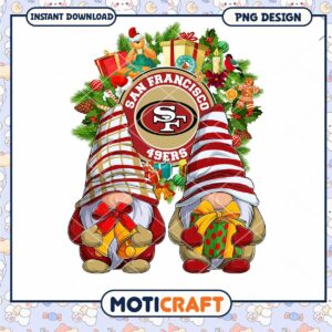 Christmas Gnomes San Francisco 49ers PNG