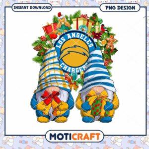Christmas Gnomes Los Angeles Chargers PNG