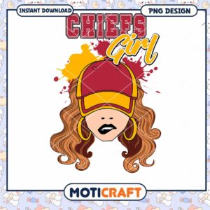 Chiefs Girl PNG Sublimation Design