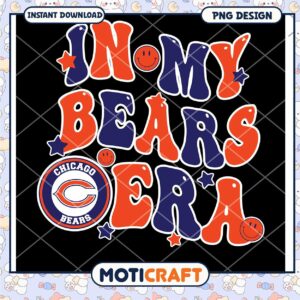 Chicago Bears PNG Design Retro Era