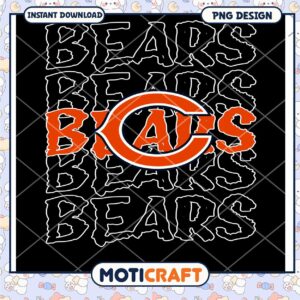 Chicago Bears PNG Design Instant Download for Sports Fans Art