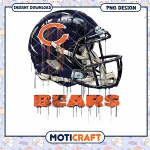 Chicago Bears Helmet PNG Design