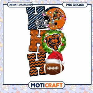 Chicago Bears Christmas PNG Sublimation