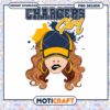 Chargers Girl PNG Sublimation Design