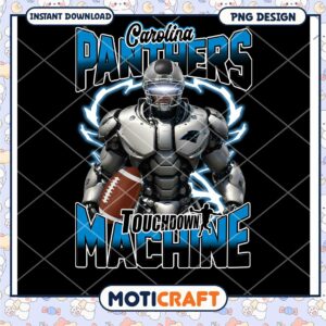 Carolina Panthers Robot PNG Design