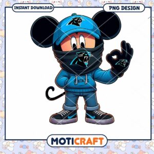 Carolina Panthers Mickey Mouse PNG