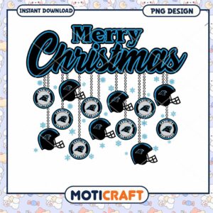 Carolina Panthers Merry Christmas PNG
