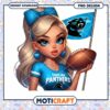 Carolina Panthers Girl PNG Sublimation 2 Carolina Panthers Girl PNG Sublimation