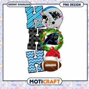 Carolina Panthers Christmas PNG Sublimation