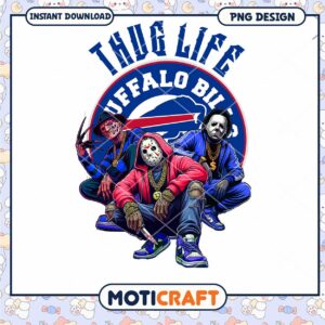 Buffalo Bills Thug Life PNG Design