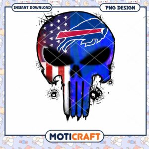 Buffalo Bills Punisher Skull PNG