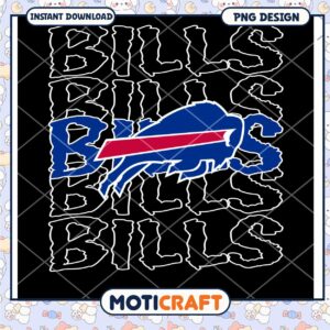 Buffalo Bills PNG Design for Instant Download Sports Fans Gifts
