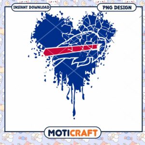 Buffalo Bills Heart PNG Design