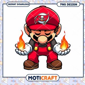 Buccaneers Mario PNG Design
