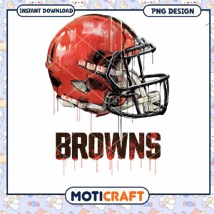 Browns Football Helmet PNG Design