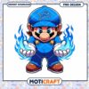 Blue Fire Mario Lions PNG Design 2 Blue Fire Mario Lions PNG Design