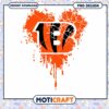 Bengals Heart PNG Design Instant Download