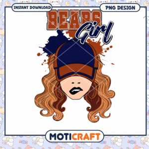 Bears Girl PNG Sublimation Design