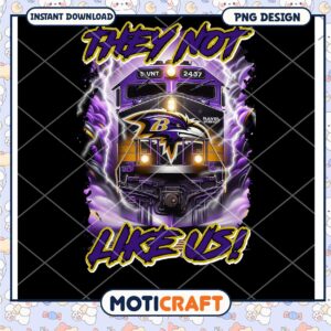 Baltimore Ravens Train PNG Design