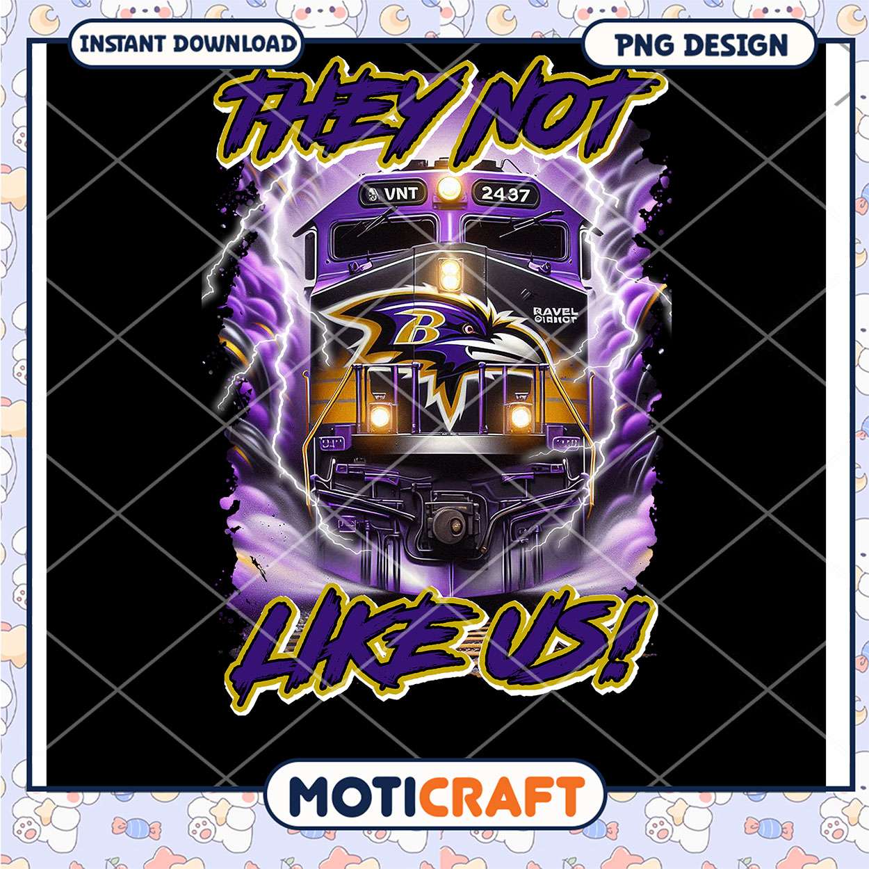 Baltimore Ravens Train PNG Design Baltimore Ravens Train PNG Design