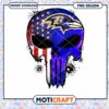 Baltimore Ravens Punisher Skull PNG Design 2 Baltimore Ravens Punisher Skull PNG Design