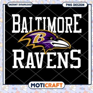 Baltimore Ravens PNG Design Instant Download