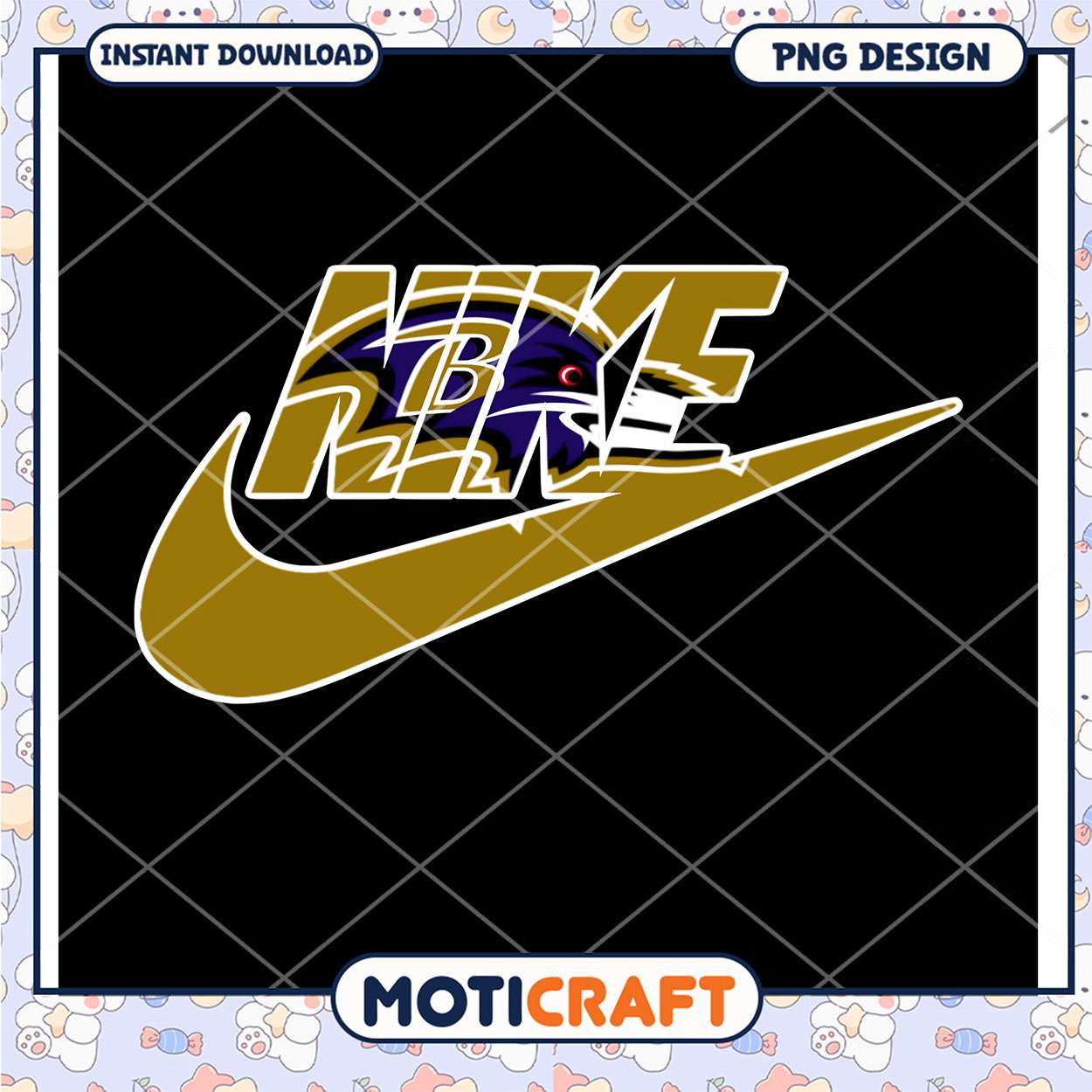 Baltimore Ravens Nike PNG Design Baltimore Ravens Nike PNG Design