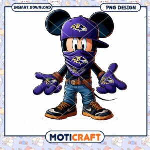 Baltimore Ravens Mickey Mouse PNG