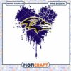Baltimore Ravens Heart PNG Design 1 Baltimore Ravens Heart PNG Design
