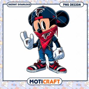 Atlanta Falcons Mickey Mouse PNG Design