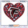 Atlanta Falcons Heart Design PNG Instant Download for Fans 1 Atlanta Falcons Heart Design PNG Instant Download for Fans