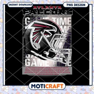 Atlanta Falcons Game Time PNG Design