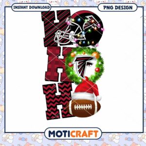 Atlanta Falcons Christmas PNG Design