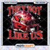 Arizona Cardinals They Not Like Us Glitter Helmet PNG Design