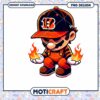 Angry Mario Bengals PNG Design 2 Angry Mario Bengals PNG Design