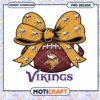 Vikings Football Bow PNG Design 2 Vikings Football Bow PNG Design