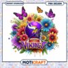 Vikings Floral PNG Sublimation Design 2 Vikings Floral PNG Sublimation Design