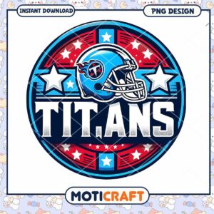 Titans Football Helmet PNG Design