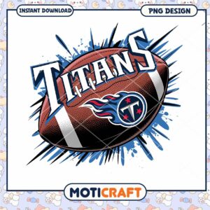 Titans Football Team Design PNG Instant Download for Fans